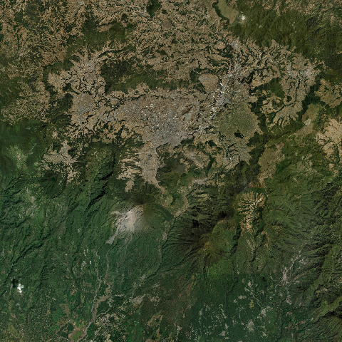 3D model of Almolonga volcano (342040), Guatemala