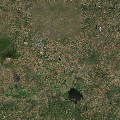 3D model of Laguna de Aramuaca maar (343101), El Salvador