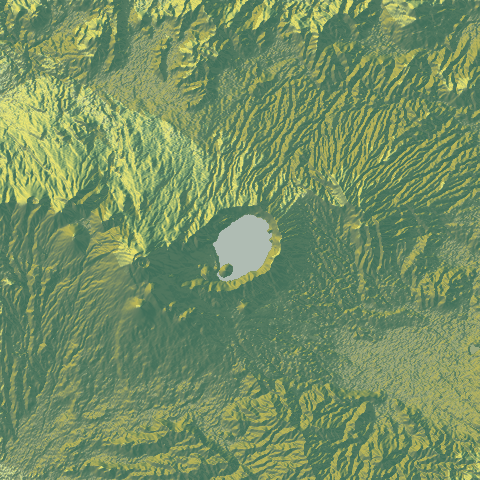 3D model of Coatepeque caldera (343041), El Salvador