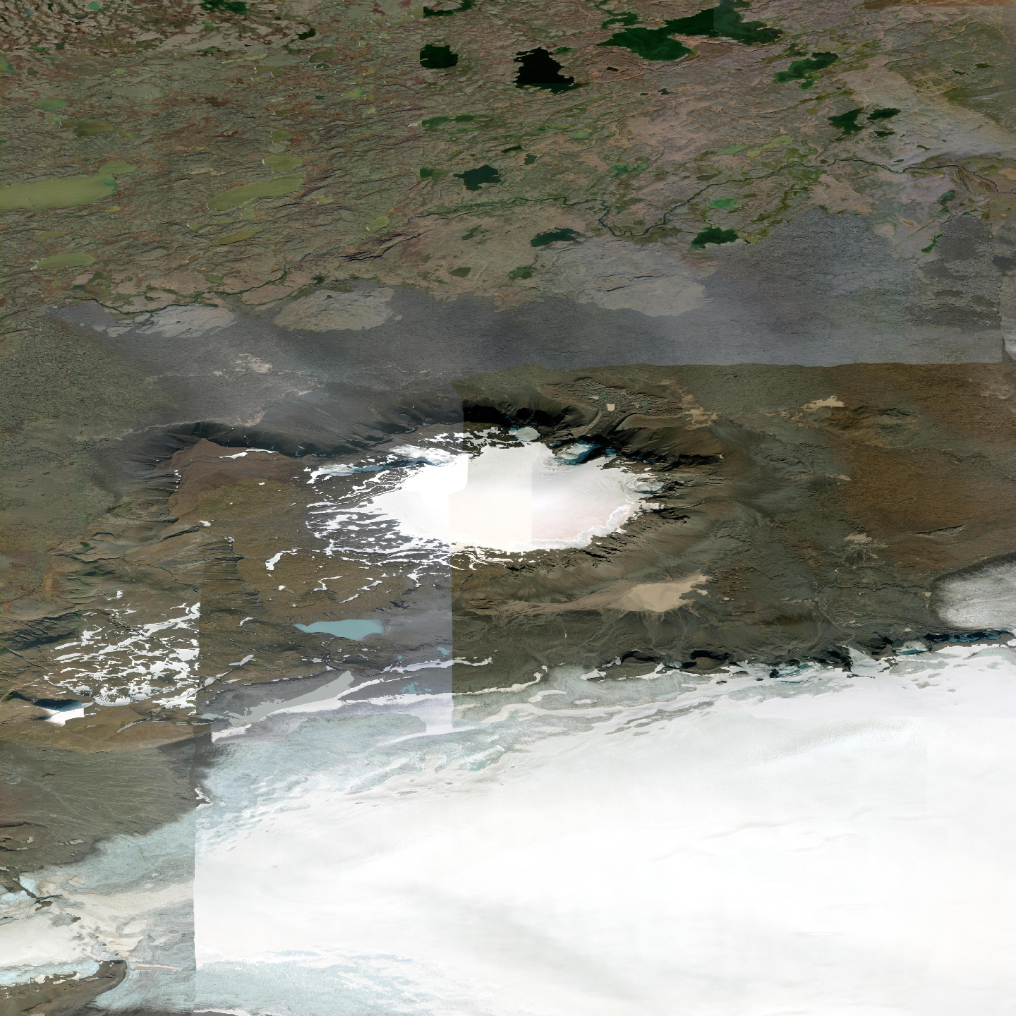 3D model of Eríksjokull volcano, Iceland