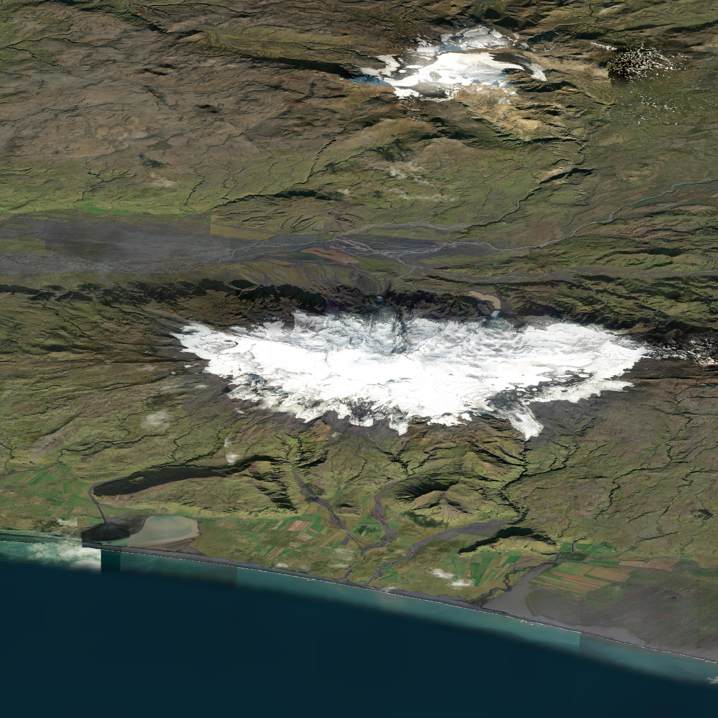 3D model of Eyjafjallajokull volcano, Iceland