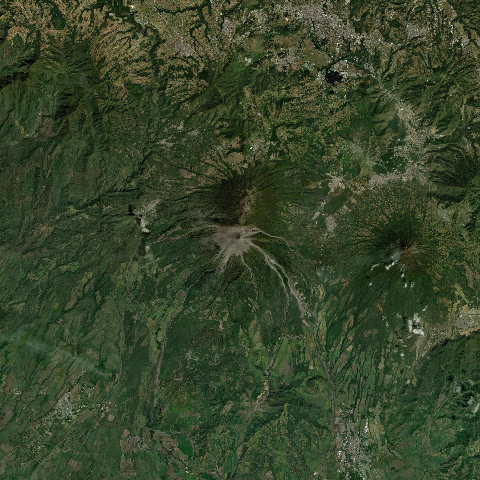 3D model of Fuego volcano (342090), Guatemala