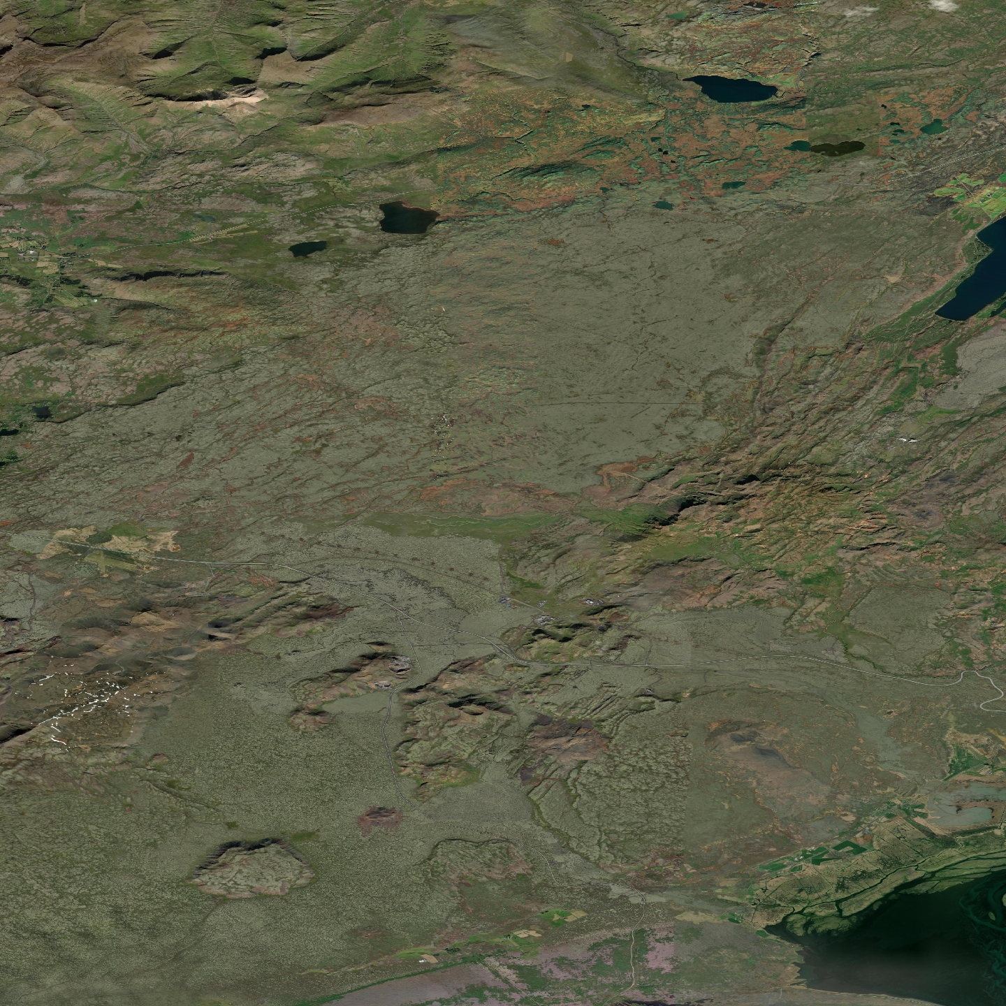 3D model of Hengill volcano, Iceland