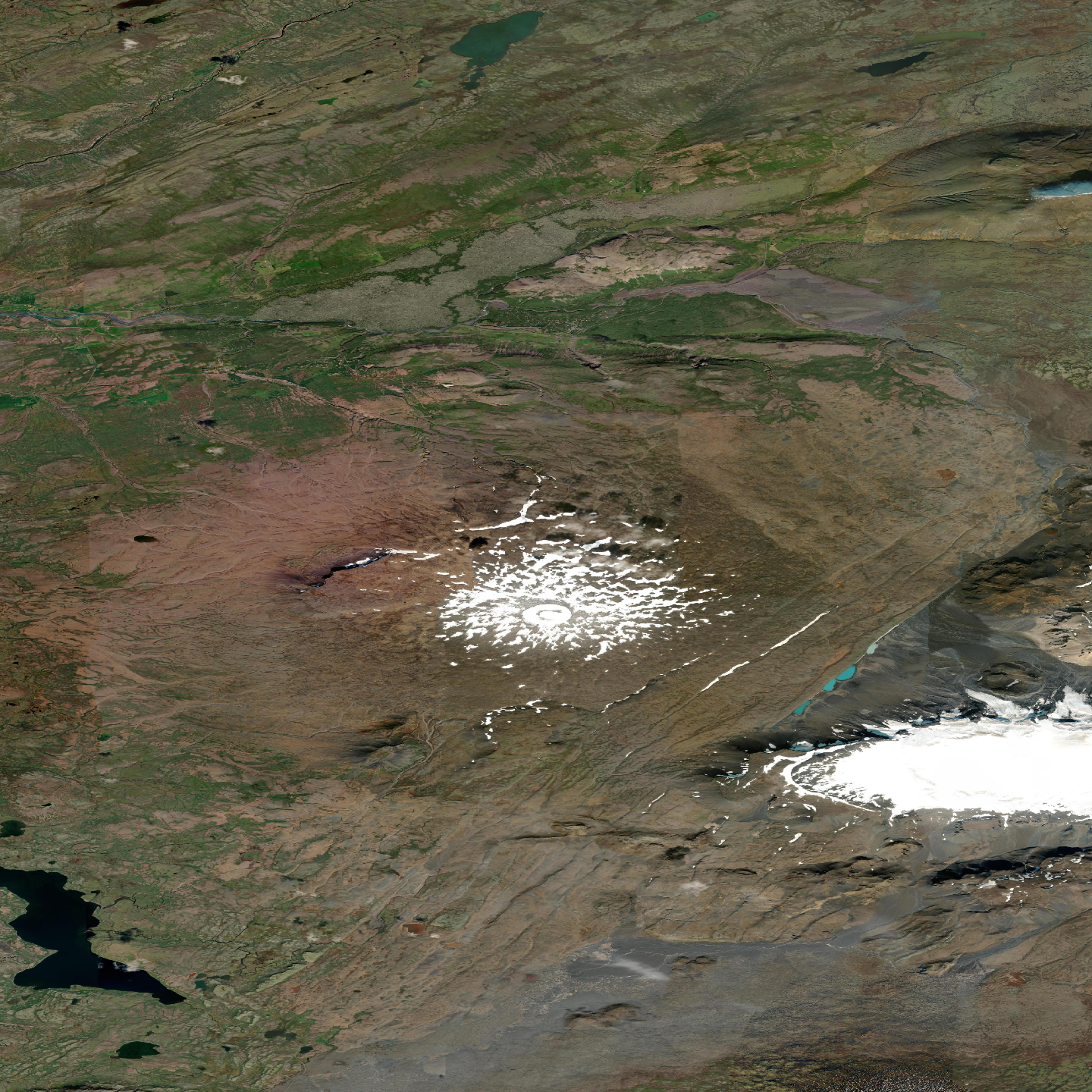 3D model of Ok volcano, Iceland