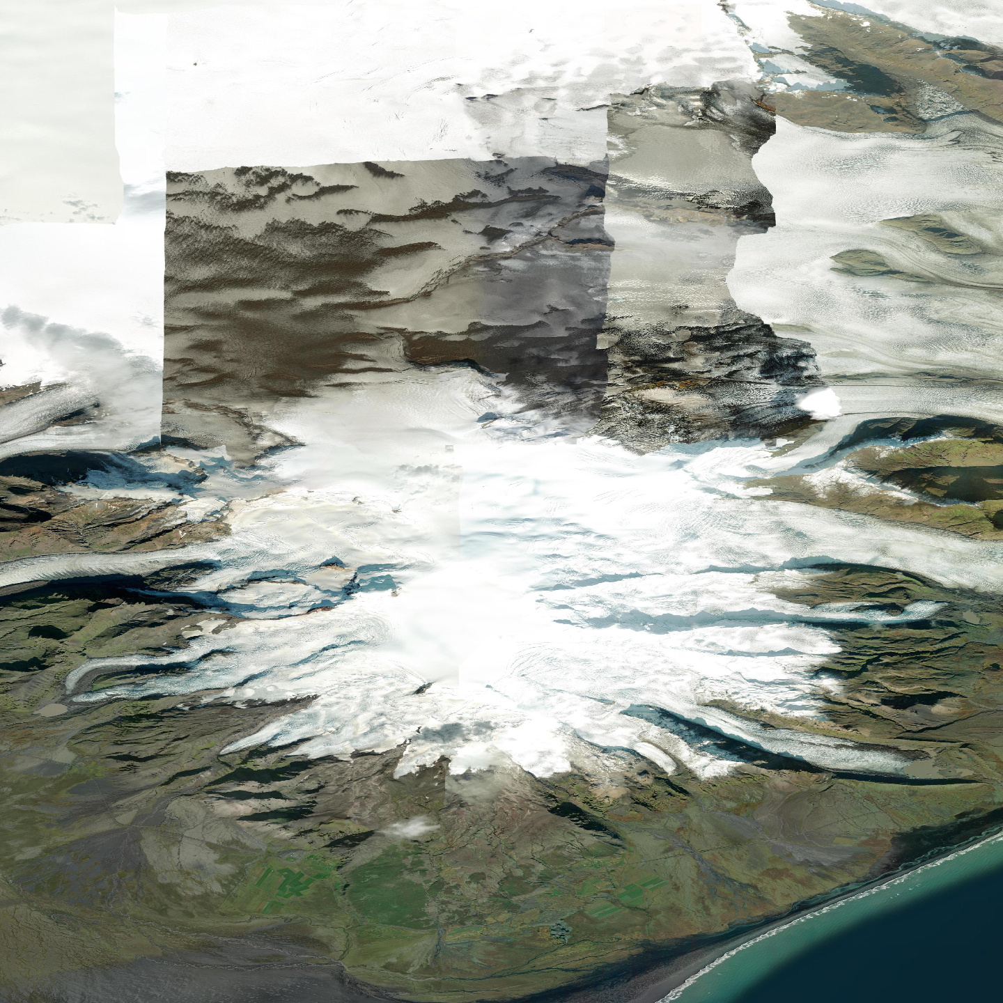 3D model of Oraefajokull volcano, Iceland