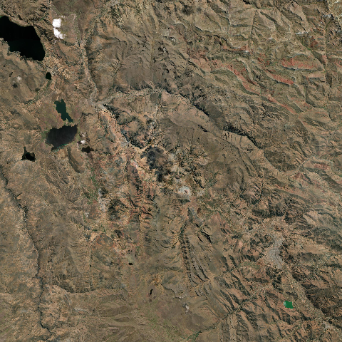 3D model of Quimsachata volcano (354000)