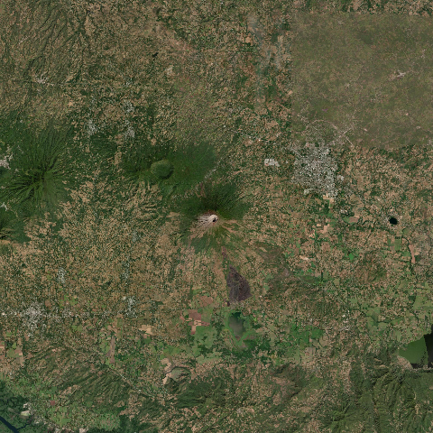 3D model of San Miguel volcano (343100), El Salvador