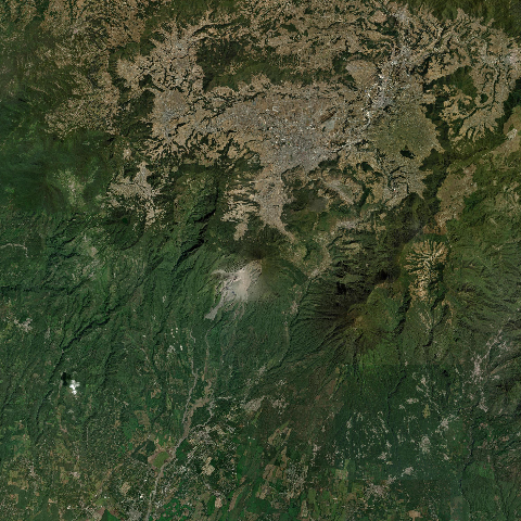 3D model of Santa Maria volcano (342030), Guatemala