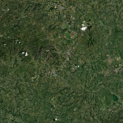 3D model of Santiago, Cerro volcano (342150), Guatemala