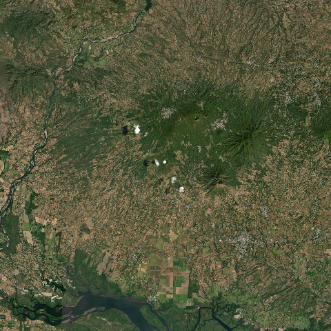 3D model of Taburete volcano (343072), El Salvador