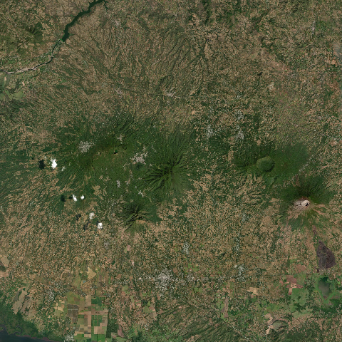 3D model of El Tigre volcano (343082), El Salvador