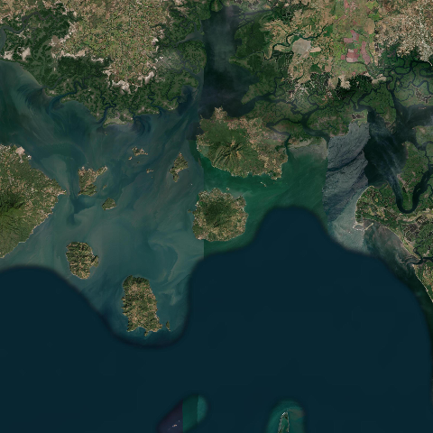 3D model of Isla El Tigre volcano (343130), Honduras