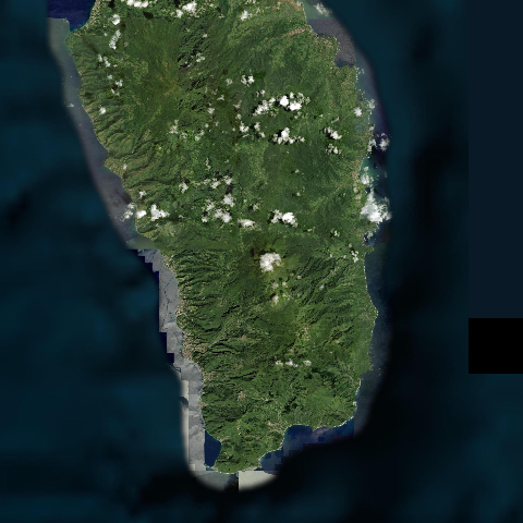 3D model of Trois Pitons Morne (360100)