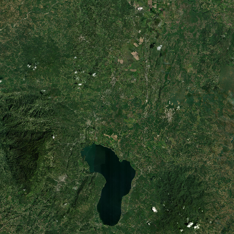 3D model of Lake Yojoa volcanic area (343150), Honduras