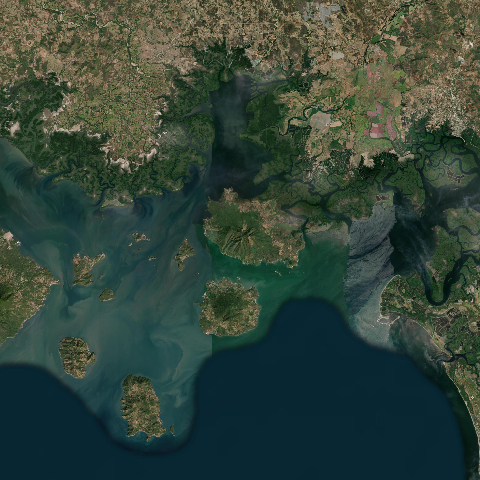 3D model of Zacate Grande Island volcano (343140), Honduras